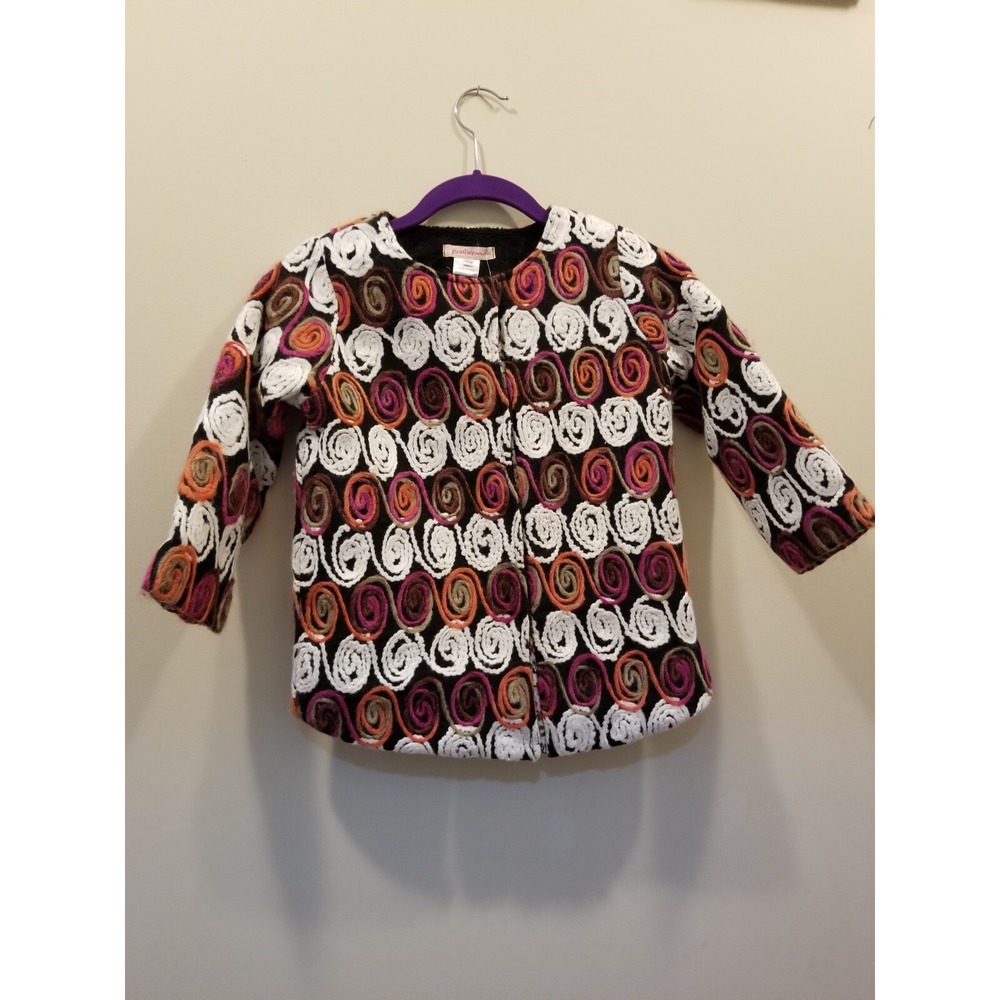 Paulinie Collection Girls Embroidered Jacket Size 7/8 NWT